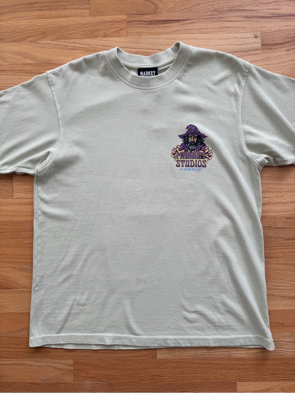 Market Sage Short-Sleeve Tee with Purple Wizard Graphic